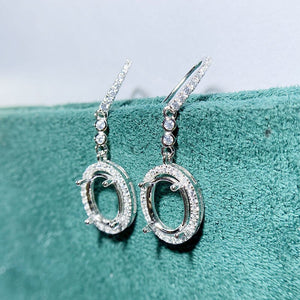 Women's 100% 925 Sterling Silver Luxurious Charm Party Earrings