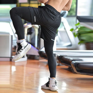 Men's Polyester Elastic Waist Closure Quick-Dry Workout Yoga Pant