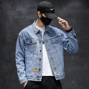 Men's Cotton Long Sleeves Single Breasted Closure Casual Jackets