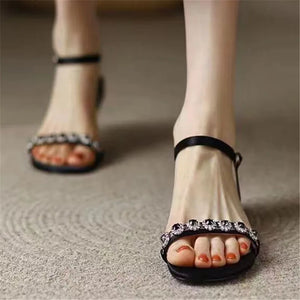 Women's PU Peep Toe Buckle Strap Closure Casual Wear Sandals