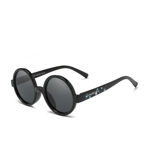 Kid's Polycarbonate Frame Round Shaped UV400 Trendy Sunglasses