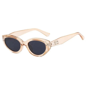 Women's Polycarbonate Frame Rectangle Shape Vintage Sunglasses