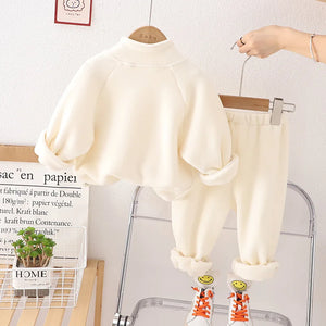 Kid's Boy Cotton O-Neck Full Sleeves Pullover Cartoon Trendy Suit