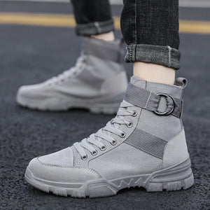 Men's Mesh Round Toe Lace-up Closure Casual Wear Sneakers