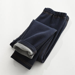 Kid's Cotton Quick-Dry Plain Pattern Casual Wear Denim Pants