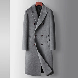 Men's Polyester Notched Collar Long Sleeve Double Breasted Blazers