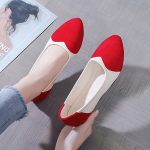 Women's Microfiber Pointed Toe Slip-On Closure Casual Wear Shoes