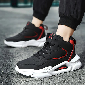 Men's Breathable Cotton Casual Wear Running Lace-Up Sneakers