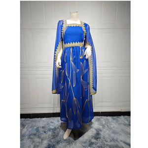 Women's Arabian Polyester Full Sleeve Embroidered Formal Dress