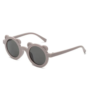 Kid's Polycarbonate Frame Round Shaped Trendy UV400 Sunglasses