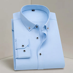 Men's Cotton Turndown Collar Full Sleeves Formal Wear Shirts