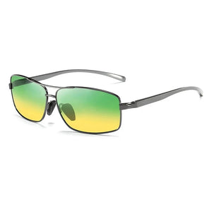 Men's Alloy Frame TAC Lens Rectangle Shape Polarized Sunglasses