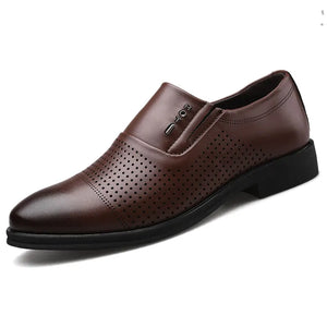 Men's PU Leather Round Toe Slip-On Closure Casual Wear Shoes
