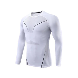 Men's Polyester Long Sleeve Pullover Closure Casual T-Shirt