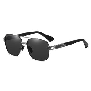 Men's Alloy Frame TAC Lens Square Shape Polarized Sunglasses