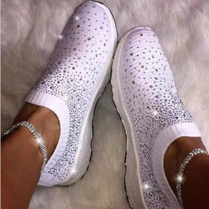 Women's Cotton Round Toe Slip-On Closure Breathable Casual Shoes