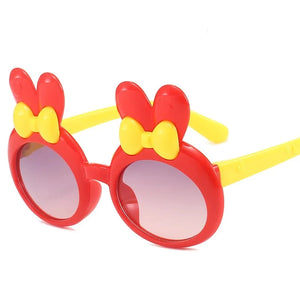 Kid's Polycarbonate Frame UV400 Protection Rabbit Ear Sunglasses