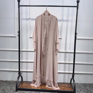 Women's Arabian Polyester Full Sleeve Plain Pattern Casual Dresses