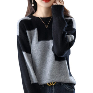 Women's Polyester O-Neck Full Sleeve Casual Pullover Sweaters