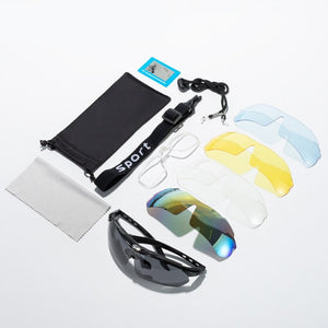 Men's Polycarbonate Frame Polaroid Lens Rectangle Sunglasses