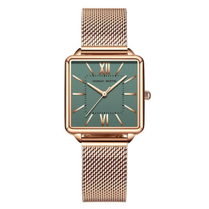 Women's Alloy Case Folding Clasp Luxurious Quartz Wrist Watch