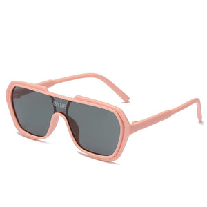 Kid's Polycarbonate Frame Square Shaped UV400 Trendy Sunglasses