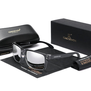 Men's TR-90 Frame TAC Lens Square Shaped Polarized Sunglasses