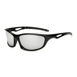 Men's Polycarbonate Frame Polarized Rectangle Shaped Sunglasses