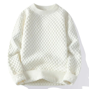 Men's Acrylic O-Neck Full Sleeves Pullovers Knitted Winter Sweater