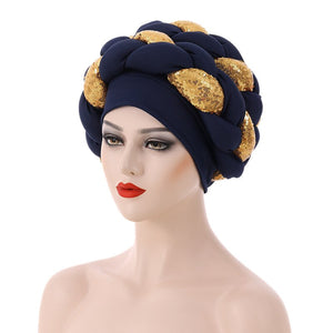 Women's Arabian Polyester Head Wrap Turban Casual Wear Hijabs