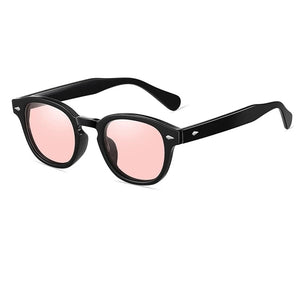 Men's Acetate Frame TAC Lens Round Shape Polarized Sunglasses