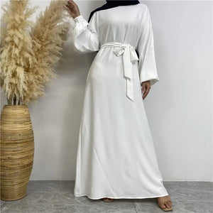Women's Arabian Polyester Full Sleeve Plain Pattern Casual Abaya