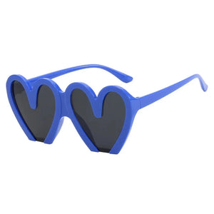 Kid's Polycarbonate Frame Heart Shaped Lens UV400 Sunglasses