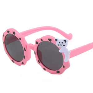 Kid's Polycarbonate Frame UV Protection Round Shaped Sunglasses