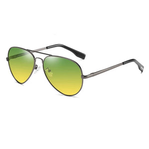 Men's Alloy Frame TAC Lens Oval Shape Trendy Polarized Sunglasses