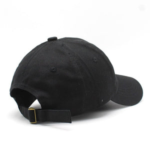 Men's Cotton Adjustable Strap Casual Wear Solid Baseball Cap