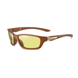 Men's Acetate Frame Photochromic Polarized Square Sunglasses