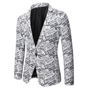 Men's Polyester Full Sleeve Single Breasted Closure Wedding Blazer