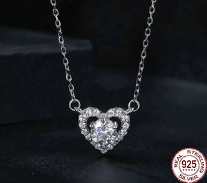 Women's 100% 925 Sterling Silver Moissanite O-Chain Trendy Necklace