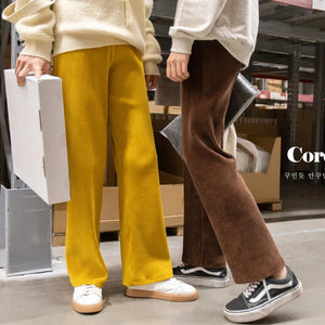 Women's Polyester High Elastic Waist Closure Casual Trousers