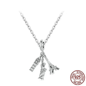 Women's 100% 925 Sterling Silver Link Chain Trendy Party Necklace