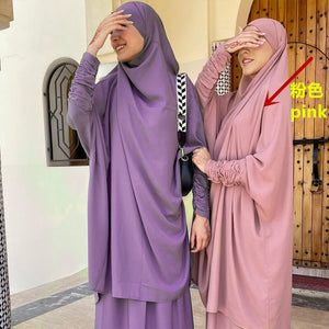 Women's Arabian Polyester Full Sleeve Solid Pattern Casual Abayas