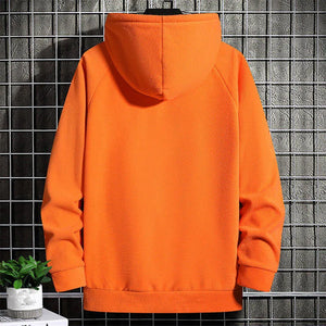 Men's Polyester Full Sleeves Pullover Hooded Casual Sweater