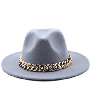 Women's Cotton Solid Pattern Warm Glamorous Fedora Winter Hat