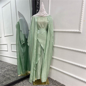 Women's Arabian Polyester Full Sleeves Solid Casual Wear Abaya