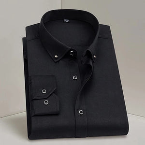 Men's Cotton Full Sleeves Single Breasted Plain Formal Shirt