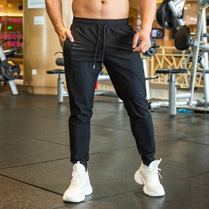 Men's Polyester Drawstring Closure Sweatpants Gymwear Trousers