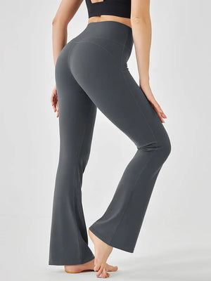 Women's Nylon High Waist Ankle Length Sport Wear Yoga Trouser
