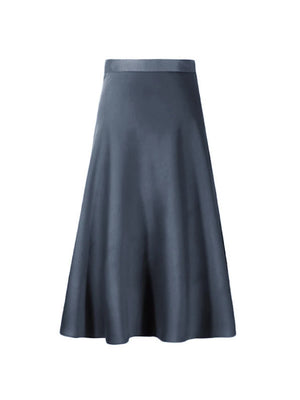 Women's Polyester Low Waist Solid Pattern Casual Wear Skirts