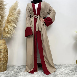 Women's Arabian Polyester Full Sleeve Mixed Colors Elegant Abaya
